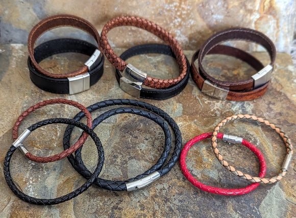 Leather Bracelets & Necklaces