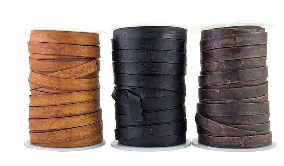Light Brown Black & Antique brown full rolls of leather