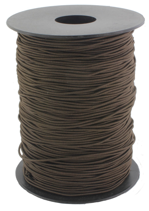 Brown round elastic 1.5 mm 5 & 10 meter lengths
