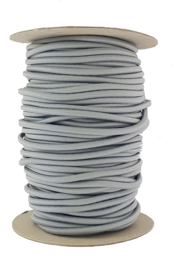 Grey Bungee Elastic Cord 5 mm round diameter