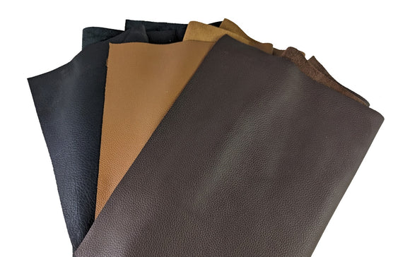 Sheets of leather in 3 colours size 60 cm x 30 cm
