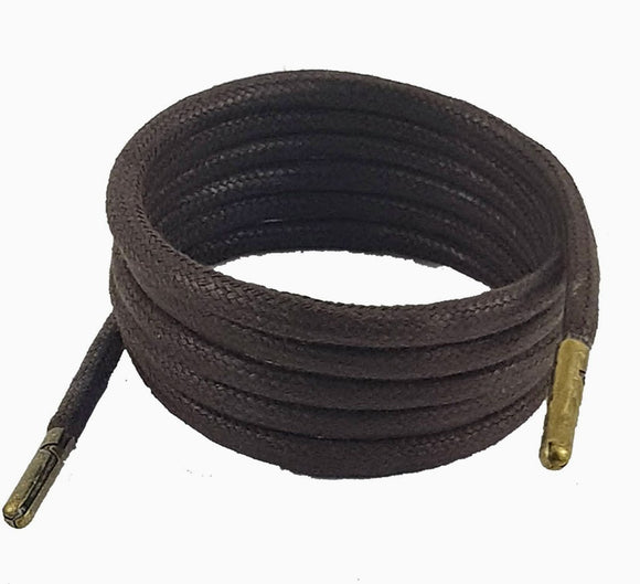Dark brown wax cotton shoe & Boot laces sizes from 45 cm -300 cm