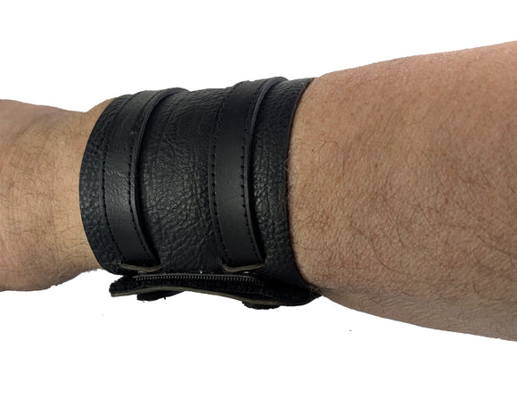 Wrist supports Leather Unisex Black
