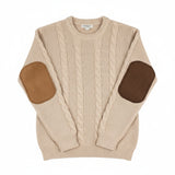 Sew on Repair Patches Genuine leather suede Back Brown & Light Brown