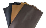 Leather sheets 60 cm x 30 cm Black and Brown
