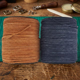Light Brown & Blue Grey 3 mm Round Leather craft cord