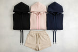 Black Pink Navy blue cream hoodie cords9 mm wide