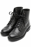 Black flat wax cotton shoe & Boot  laces 4 mm wide.