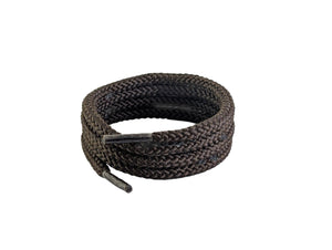Brown 6 mm round braid effeck shoelaces and Boot Laces.