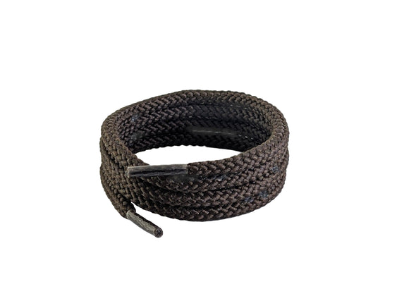 Brown 6 mm round braid effeck shoelaces and Boot Laces.