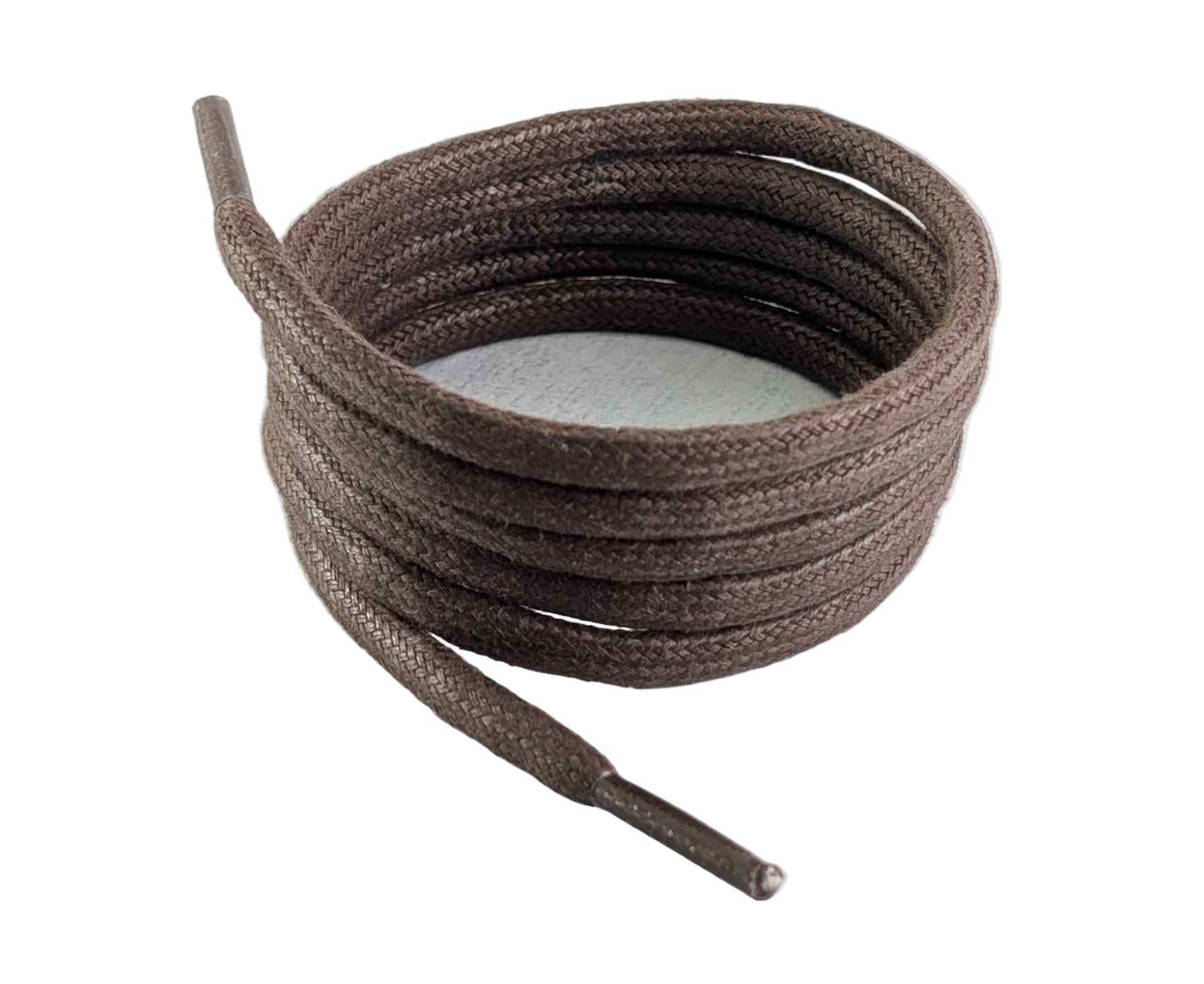Brown shoelaces wax cotton shoelaces and Boot laces 5 mm round.