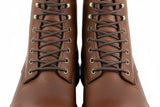 Brown shoelaces wax cotton shoelaces and Boot laces 5 mm round.