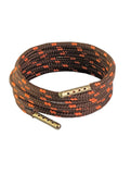 Shoelaces and Boot Laces Brown with orange fleck