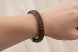 brown woven bracelet