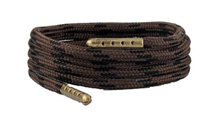 Dark Brown shoelaces with Black Fleck