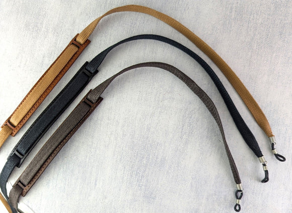 Glasses cord chains 10 mm cotton flat cord.