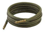 Green 4 mm wax cotton Shoelaces & Boot laces round