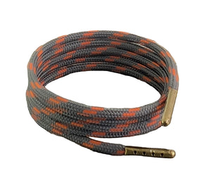 Shoelaces and Boot Laces Grey with orange fleck.