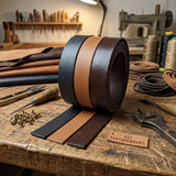 black and brown flat leather crd 20 mm