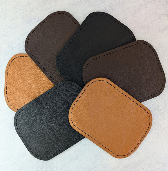 Leather sew on repair patchs