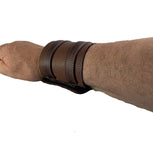 Wrist supports Leather Unisex Brown