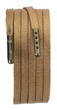 Shoelaces & Boot laces Tan Brown Flat 8 mm wide wax cotton