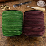 Burgundy or Green 3 mm Round craft cord