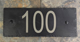 House numbers Black slate