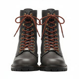 Orange and Black flek shoelaces and Boot laces.