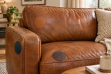 repar patches on sofa