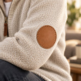 light brow leather repair patch round