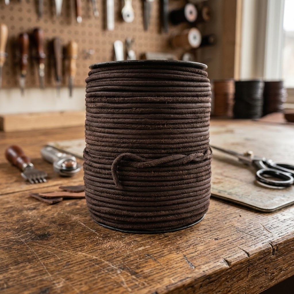 dark brown leather cord 3mm round