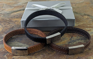 Black Brown & Dark Brown 10 mm leather strap