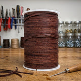 Leather Cord flat 3 mm X 1.0 mm Peanut brown