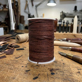 Leather Cord flat 3 mm X 1.0 mm Peanut brown