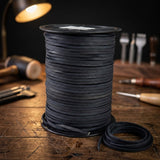 Navy Blue leather craft cord 3 mm Square