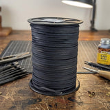 Navy blue 3 mm square leather cord