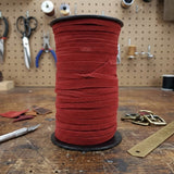 Red suede  5 mm wide leather cord