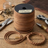 Brown Flat 5 mm wide 1.5 mm thick suede leather cord