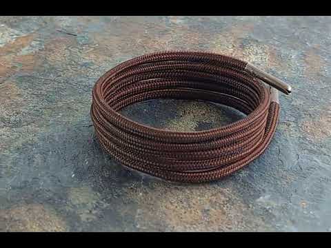Shoelaces & Boot Laces Dark Brown Black fleck