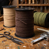 Dark brown sued leather cord 5 mm wide.
