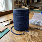 Navy Blue 3 mm Round Leather craft Cord
