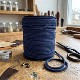 Navy Blue 3 mm Round Leather craft Cord