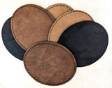 Suede elbow patch in shades of Brown and Black