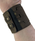 Brown suede wrip support velcro