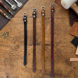 Leather straps 10 mm x 1 mm with Buckle sizes from 15 cm- 100 cm