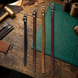 Leather straps 10 mm x 1 mm with Buckle sizes from 15 cm- 100 cm