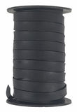 Black flat Leather craft cord 10 mm wide x 1 mm 