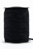 Black Flat 5 mm x 1.5 mm thick suede leather cord