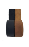 Leather Strips Black & Brown 64 cm long 25 mm wide